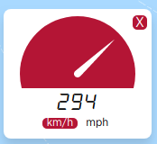 a website showing my train going 294 km/h