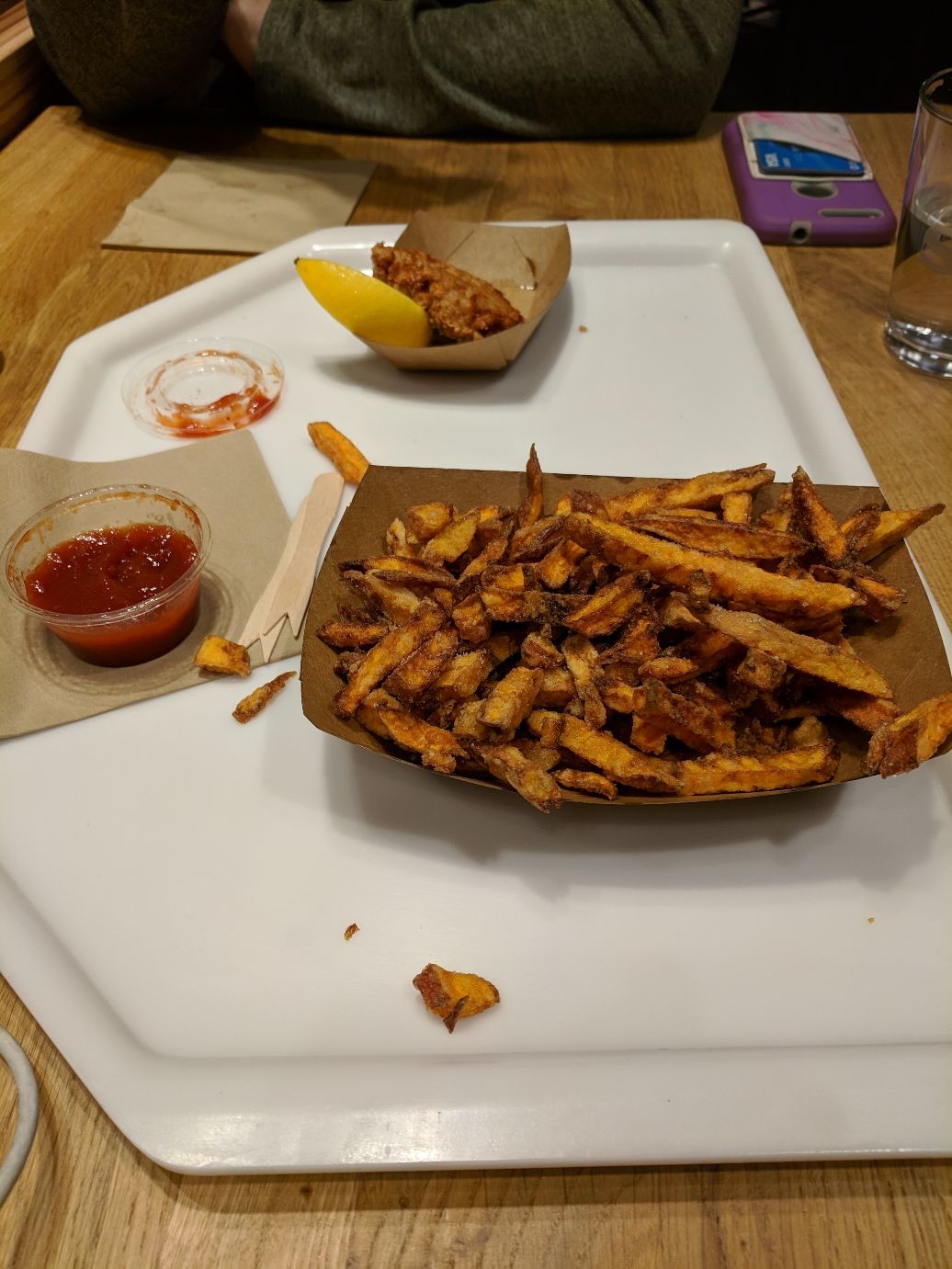 a basket of sweet potato fries