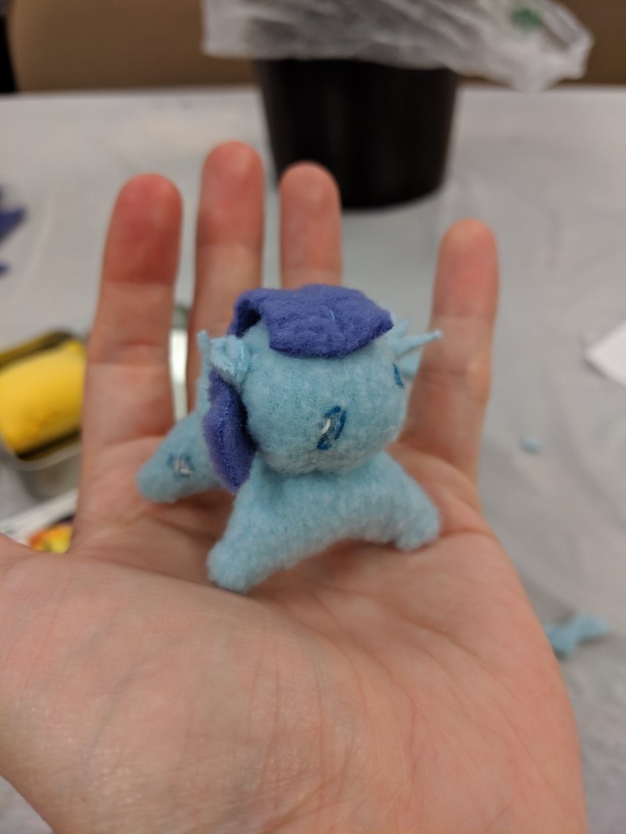A very smol hand stitched pony