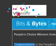 A blocky confetti effect on a web page