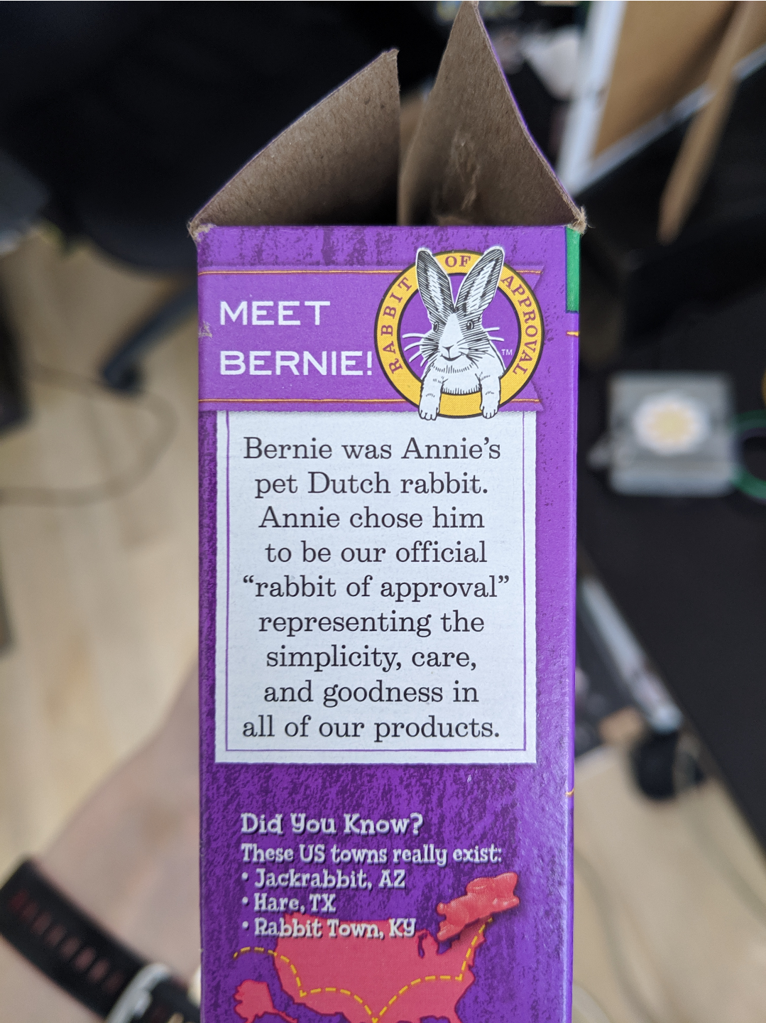 meet Bernie!
Bernie was Annie's pet Dutch rabbit. Annie chose him to be our official Rabbit of Approval representing the simplicity, care, and goodness in all of our products