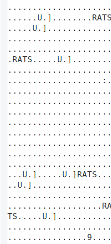 A hex dump with RATS written randomly throughout