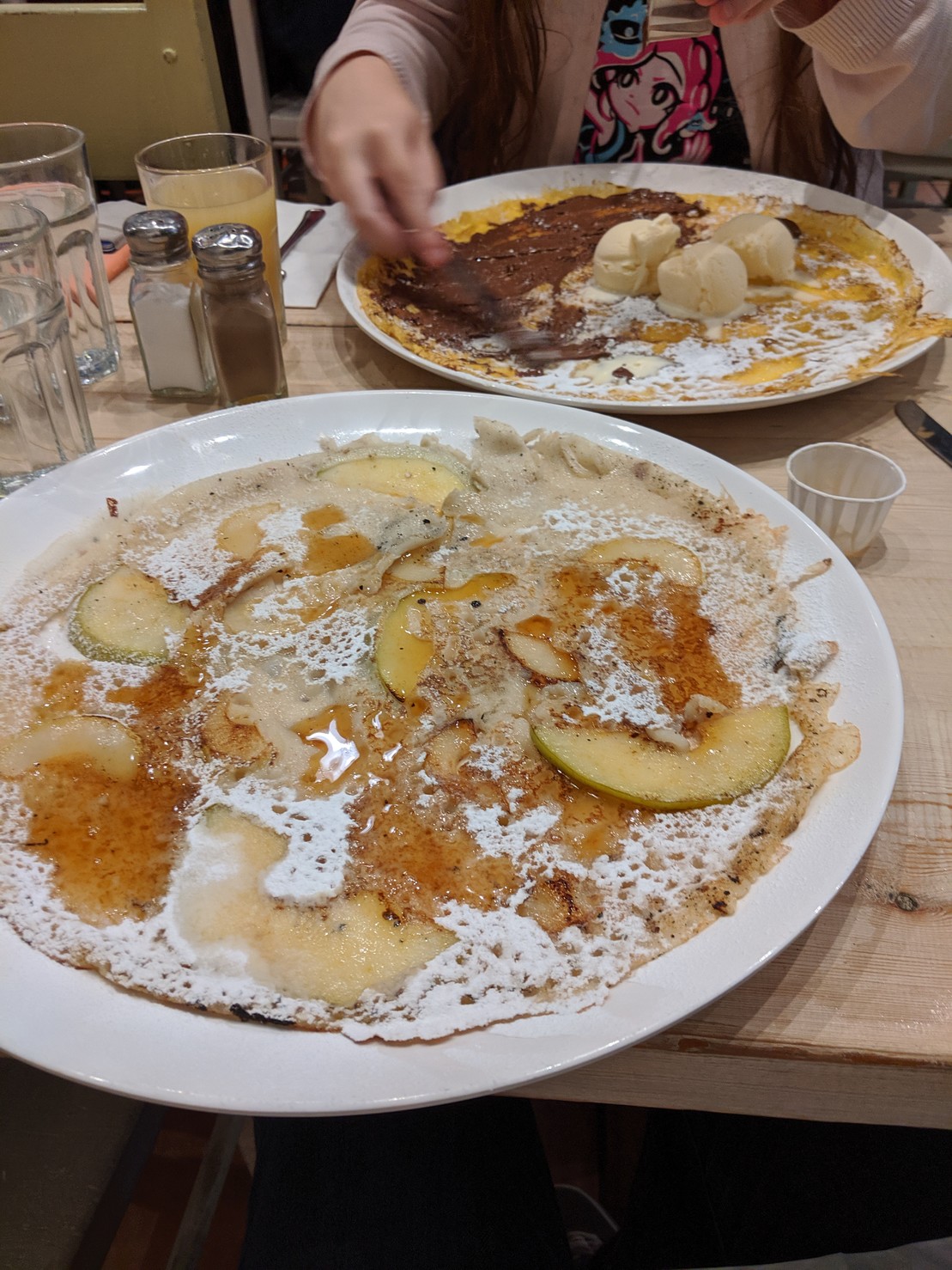 a very large dutch-style pancake