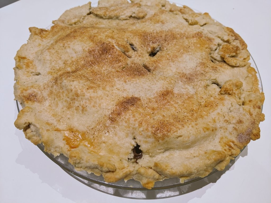 A whole apple pie