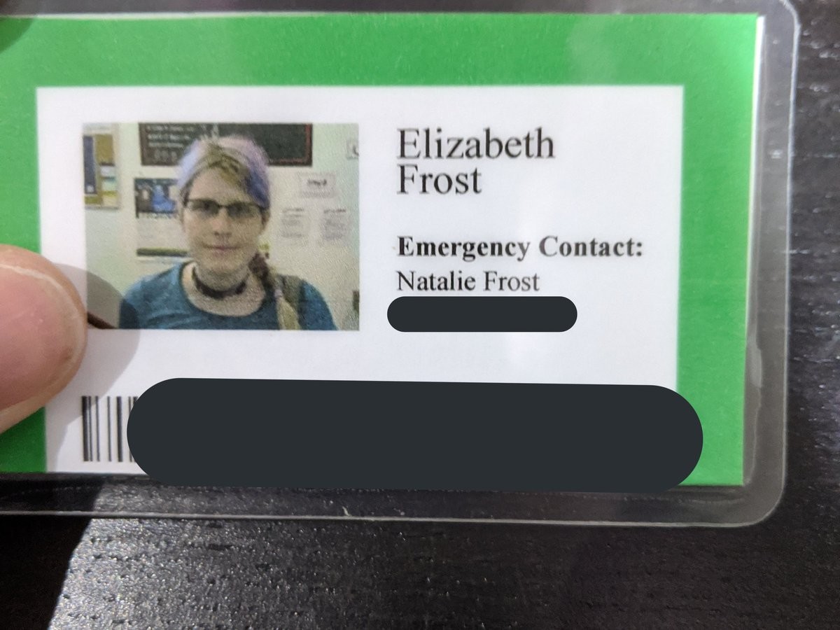 Natalie's name is on my bouldering card