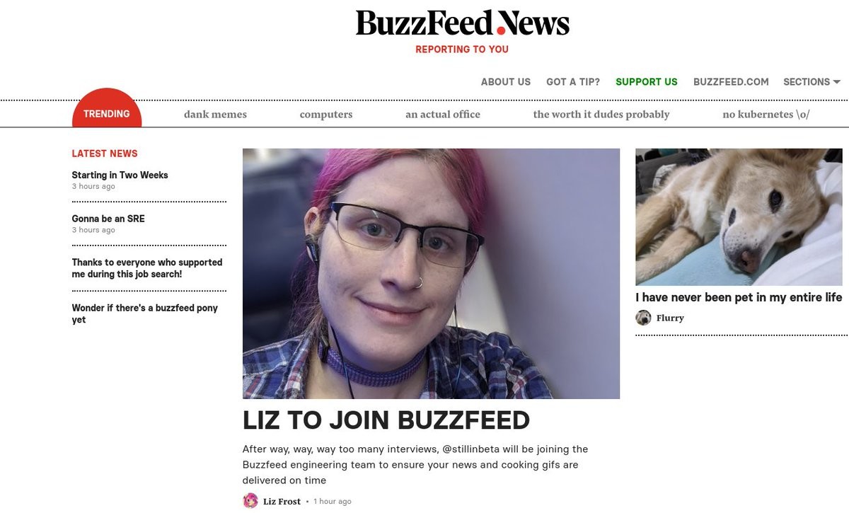 Liz to join Buzzfeed
