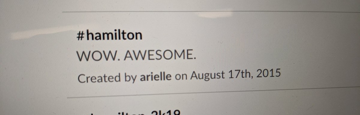 Buzzfeed's Hamilton slack